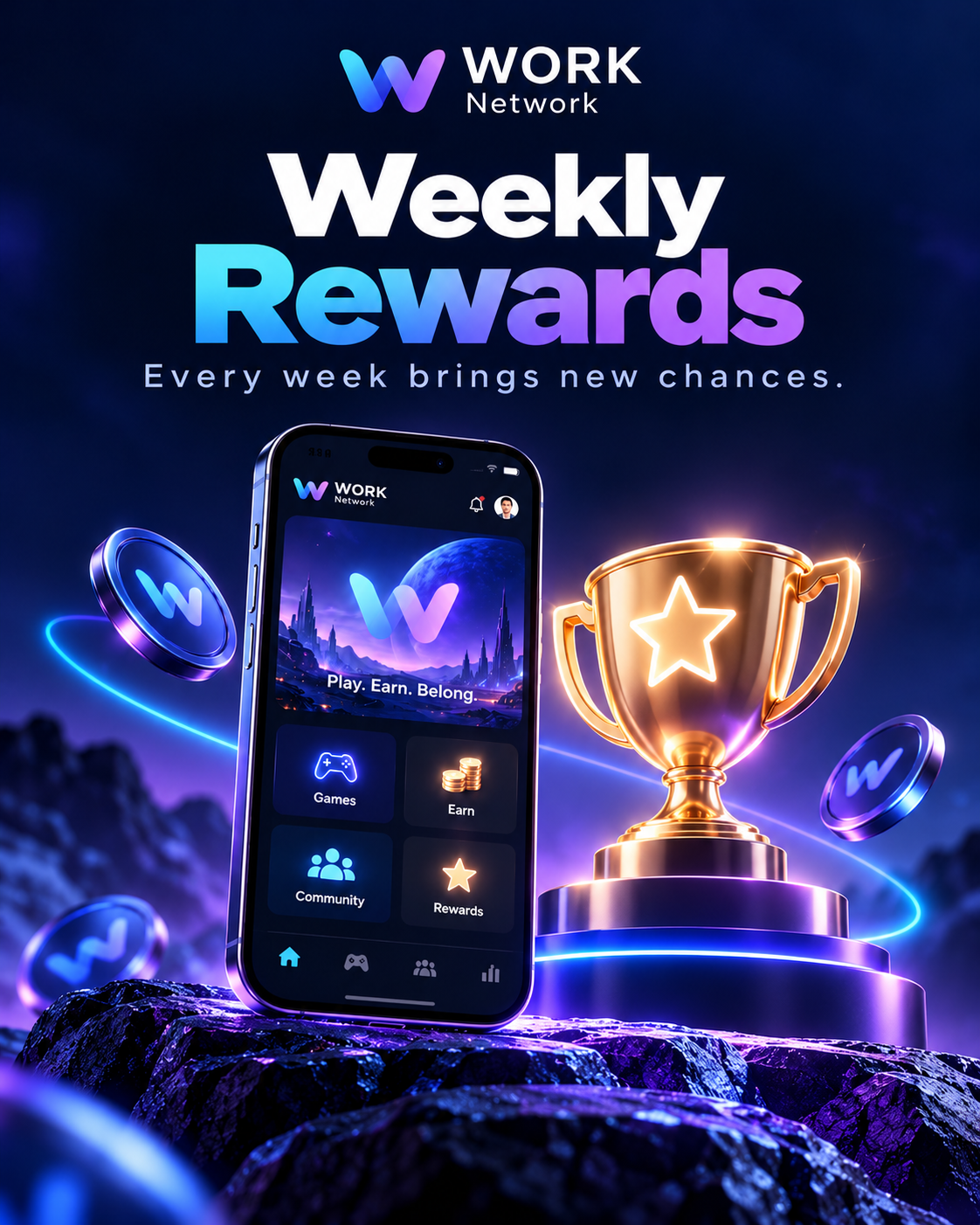 Weekly rewards post