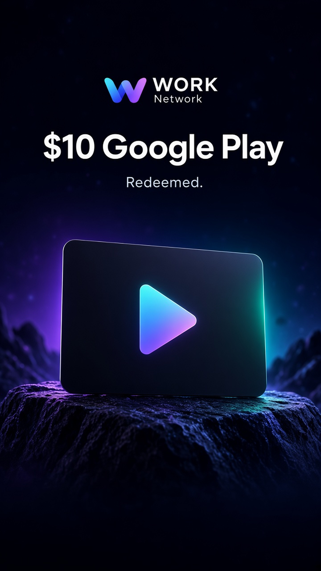 Redeemed ten dollar Google Play gift card story