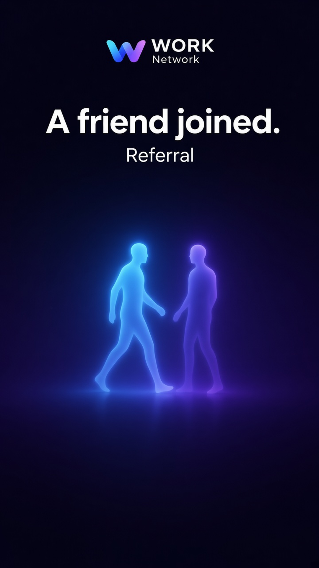 Friend joined through referral story